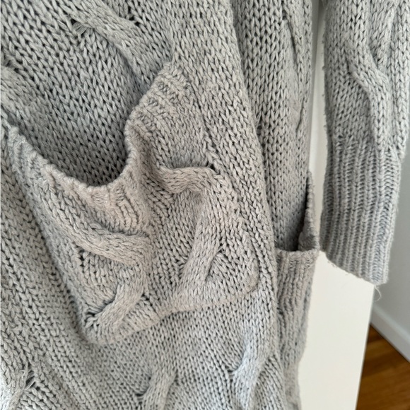 Dex Long Open Knit Cardigan - Picture 3 of 4